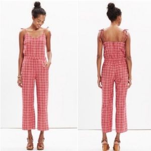 Madewell Plaid Jumpsuit